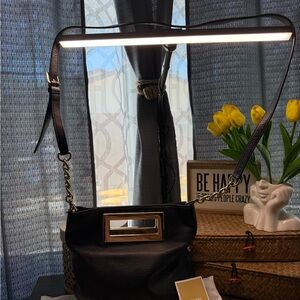 Michael Kors Black Shoulder Bag with Gold Chain